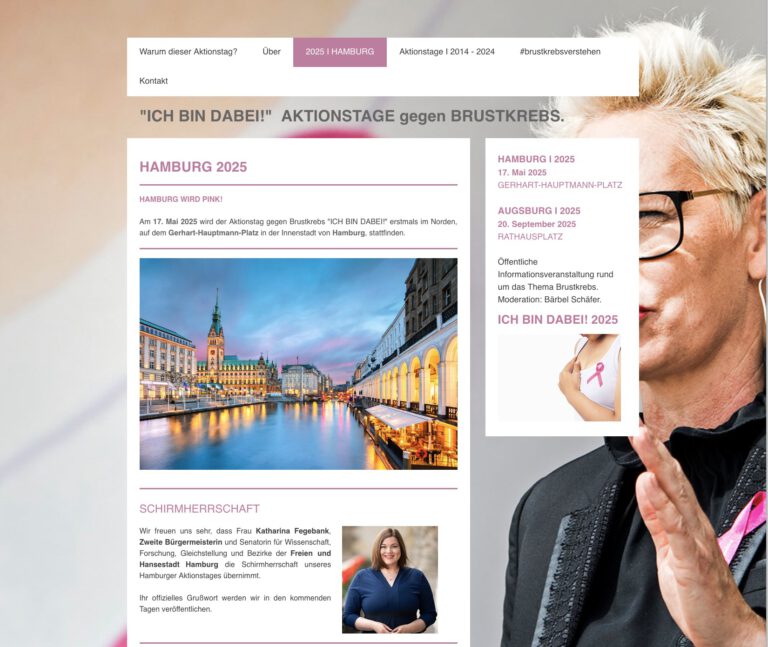 Aktionstag gegen Brustkrebs 17. Mai 2025 in HH