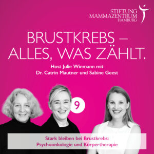 Cover Podcast Folge 9: Sabine Geest, Dr. Catrin Mautner, Julie Wiemann